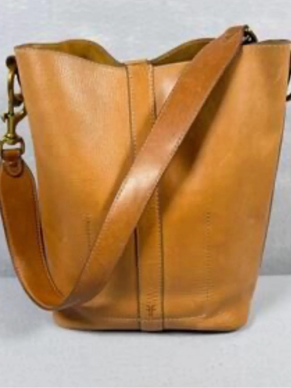 Frye Cognac Leather Hobo Shoulder Bag